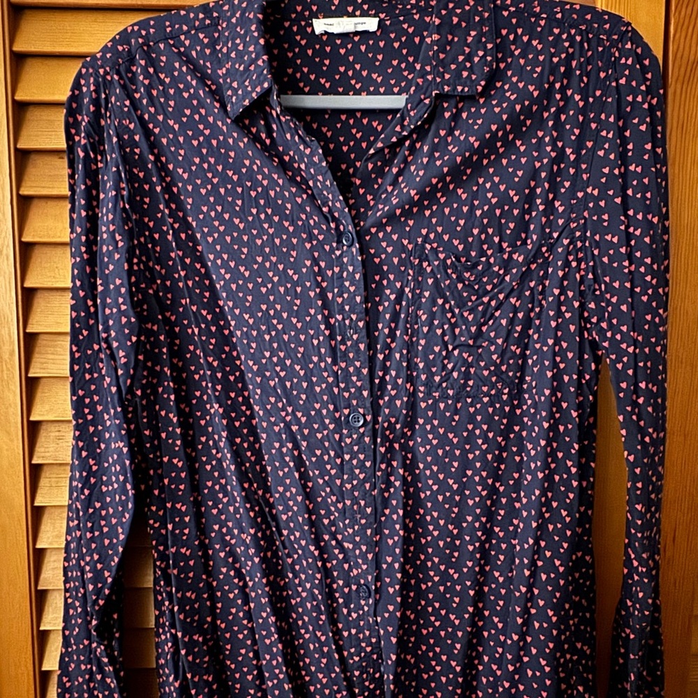Beachlunchlounge Navy and Red Women's Top